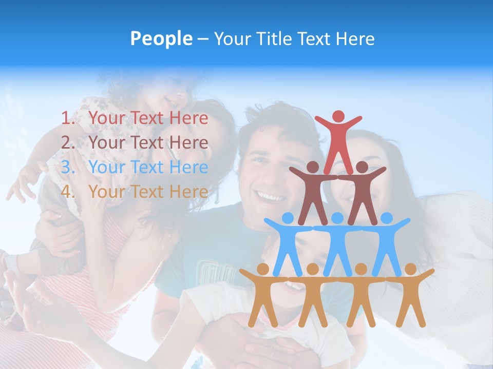 Casual Friends Girl PowerPoint Template