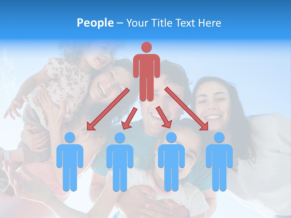 Casual Friends Girl PowerPoint Template