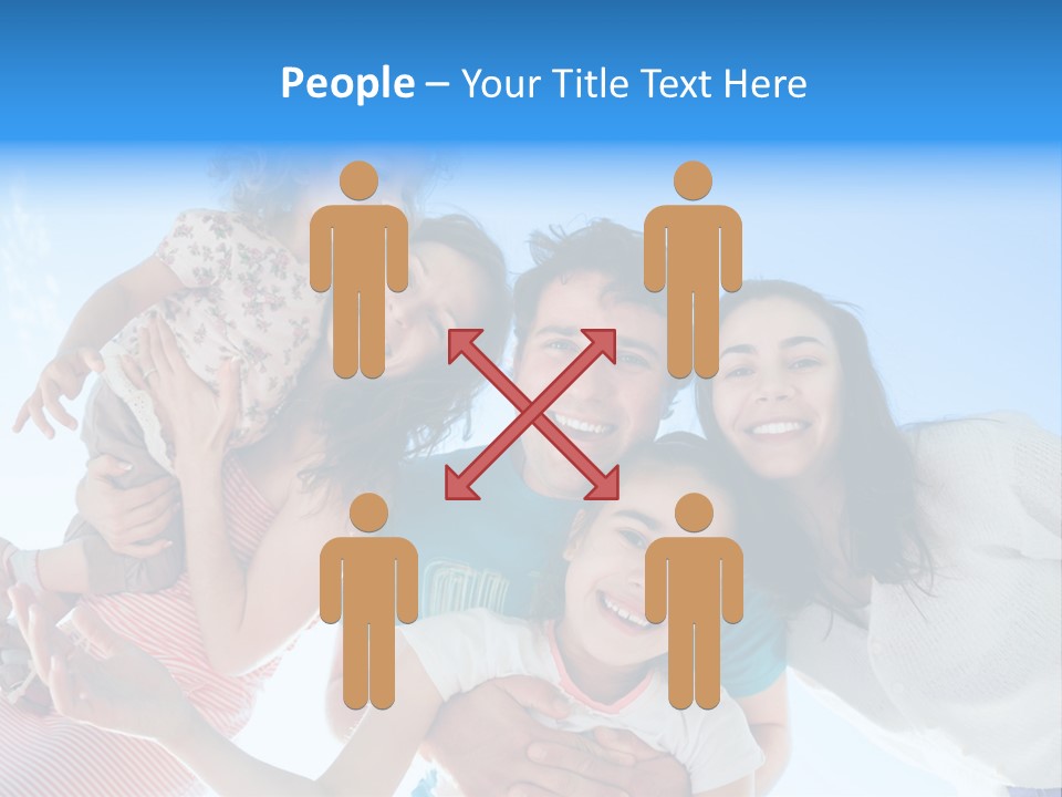 Casual Friends Girl PowerPoint Template