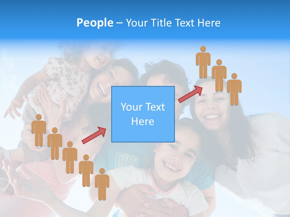 Casual Friends Girl PowerPoint Template