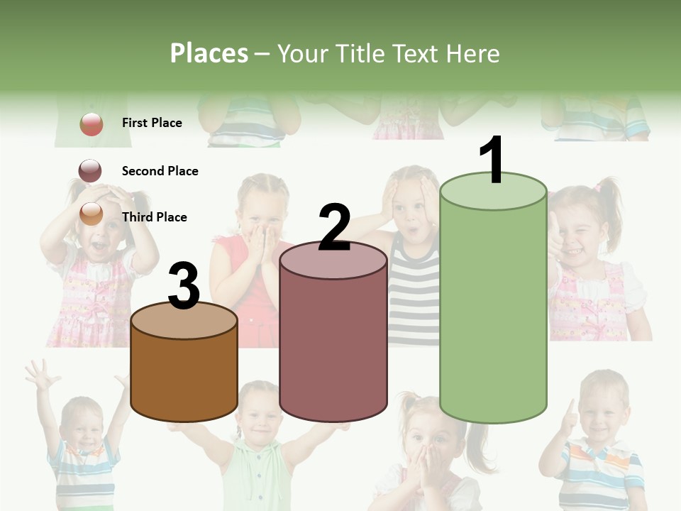 Girls Baby Emotions PowerPoint Template