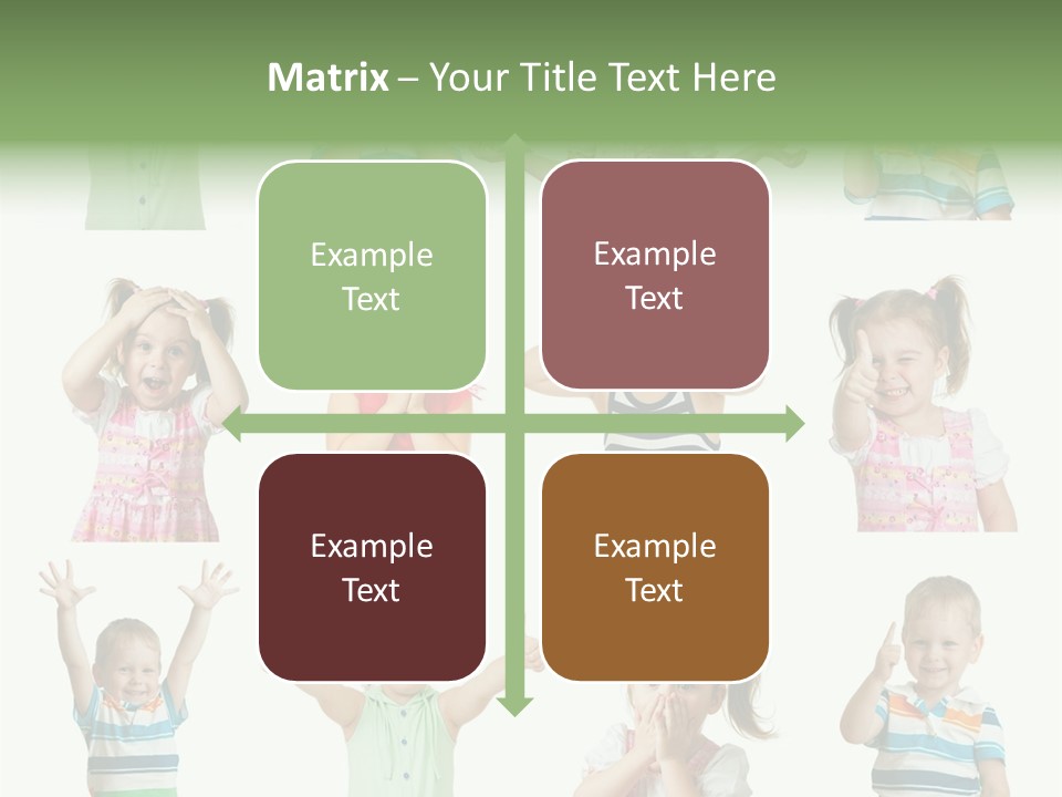 Girls Baby Emotions PowerPoint Template