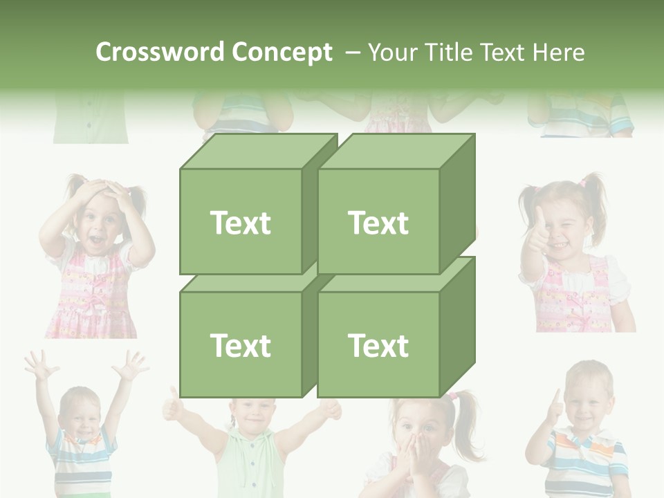 Girls Baby Emotions PowerPoint Template