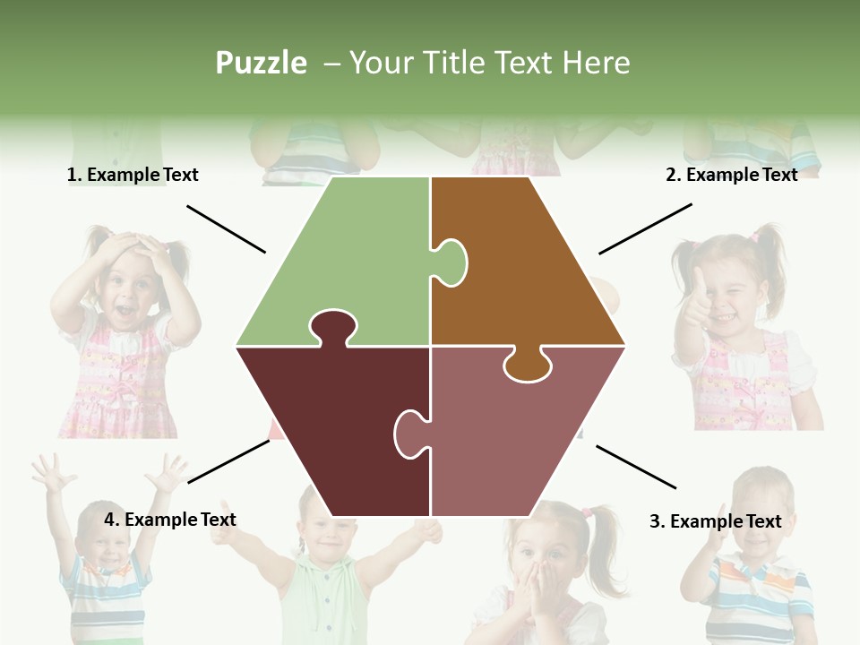 Girls Baby Emotions PowerPoint Template