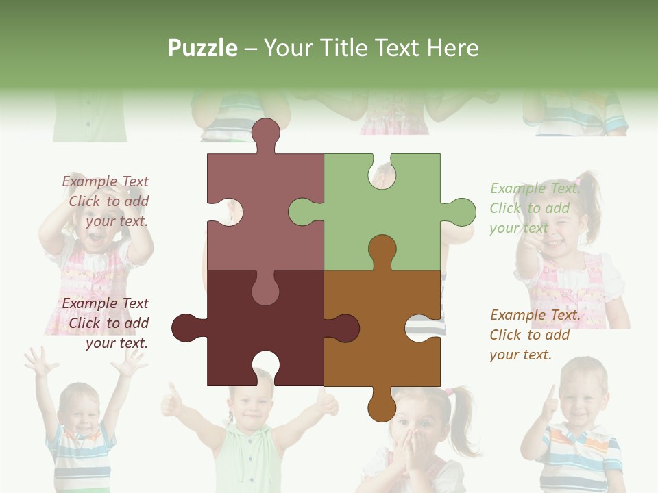 Girls Baby Emotions PowerPoint Template