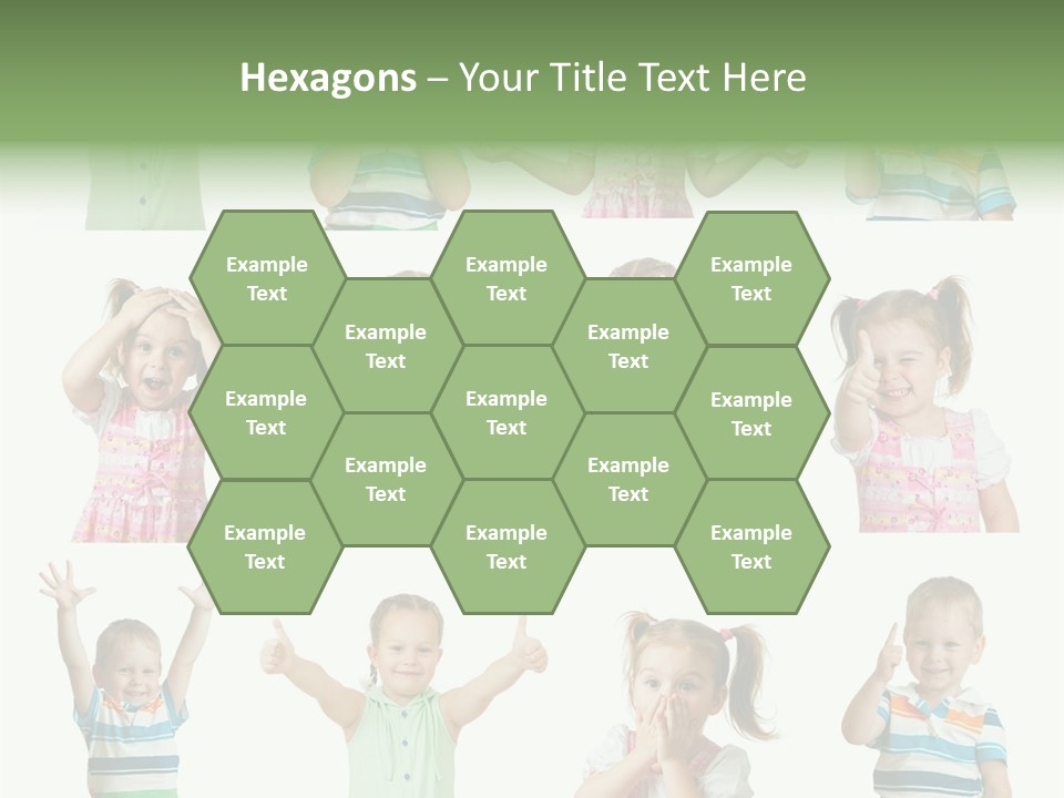 Girls Baby Emotions PowerPoint Template