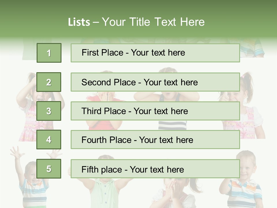 Girls Baby Emotions PowerPoint Template
