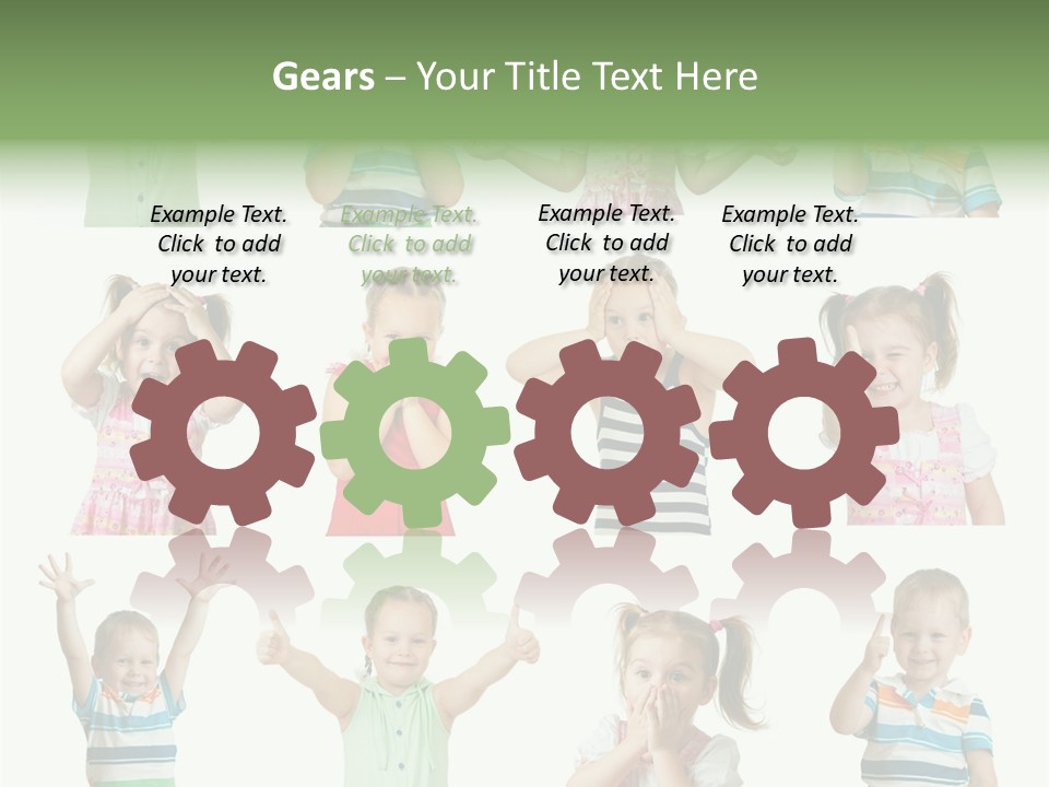 Girls Baby Emotions PowerPoint Template