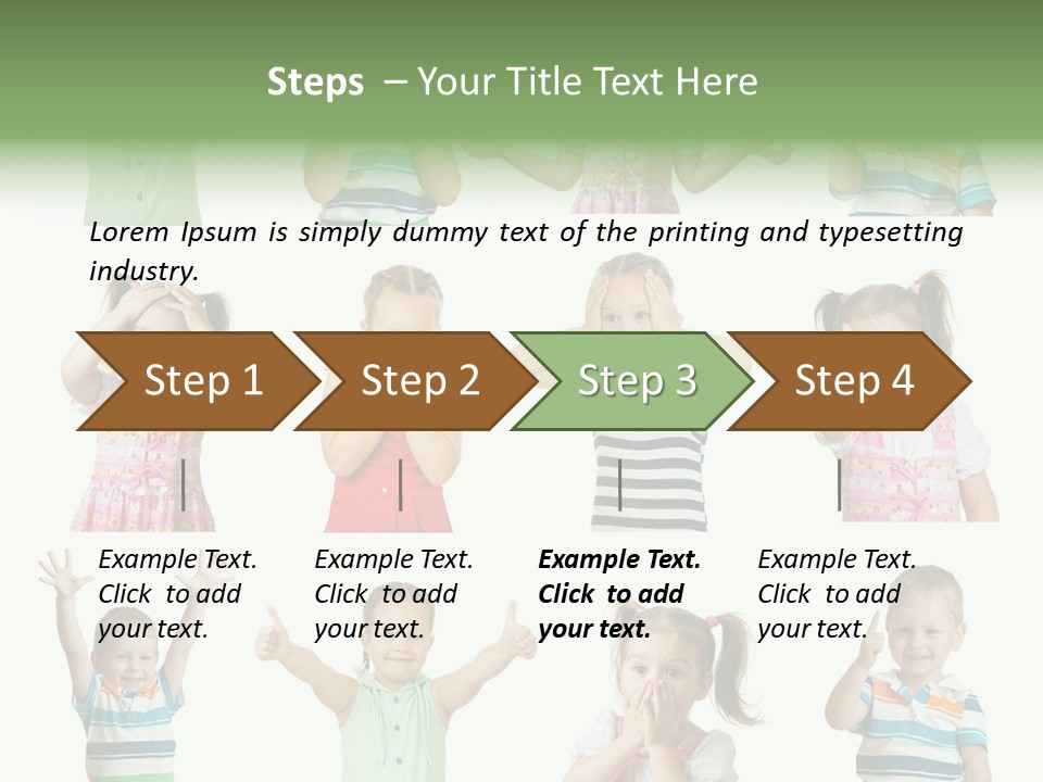 Girls Baby Emotions PowerPoint Template