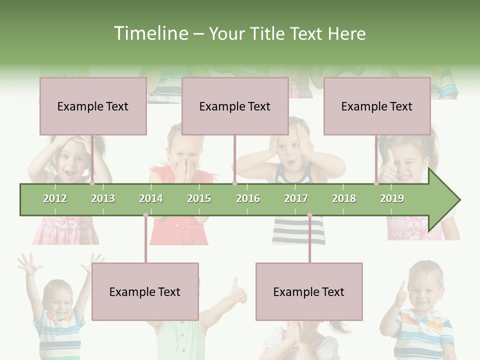 Girls Baby Emotions PowerPoint Template