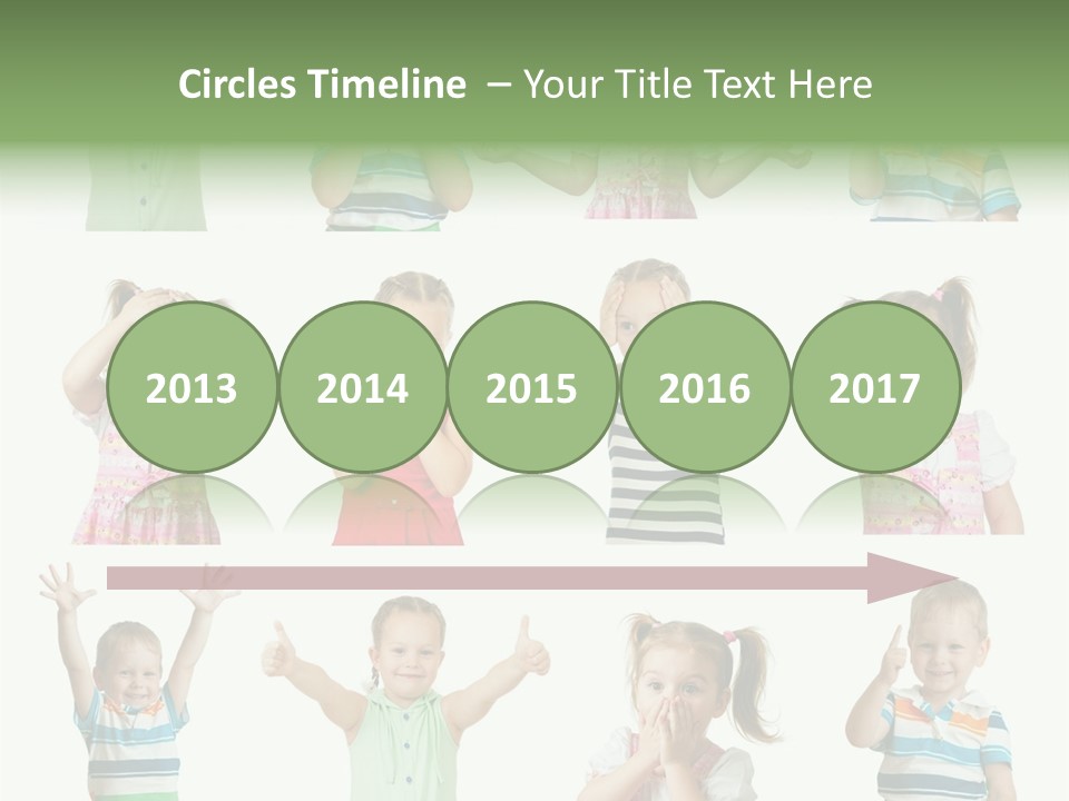 Girls Baby Emotions PowerPoint Template