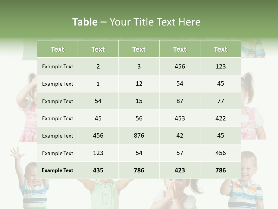 Girls Baby Emotions PowerPoint Template