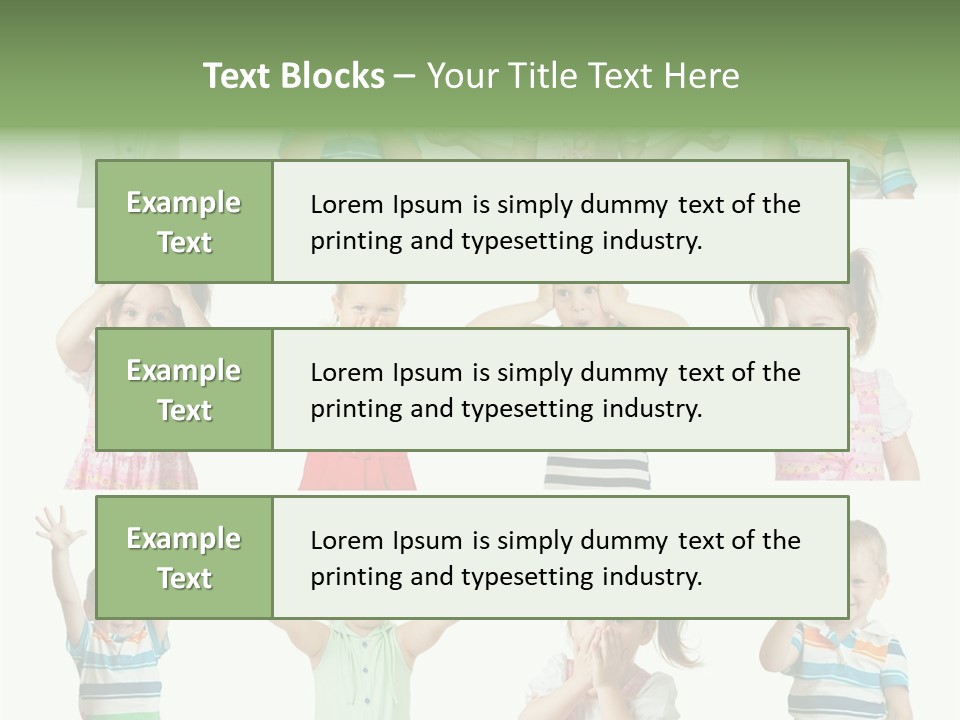 Girls Baby Emotions PowerPoint Template