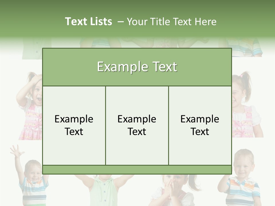 Girls Baby Emotions PowerPoint Template