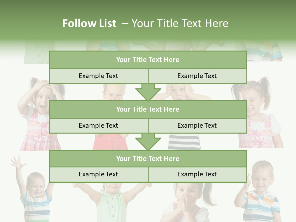 Girls Baby Emotions PowerPoint Template