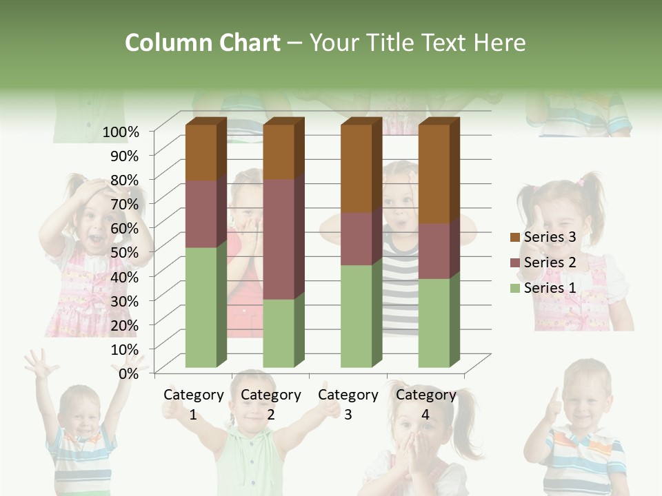 Girls Baby Emotions PowerPoint Template