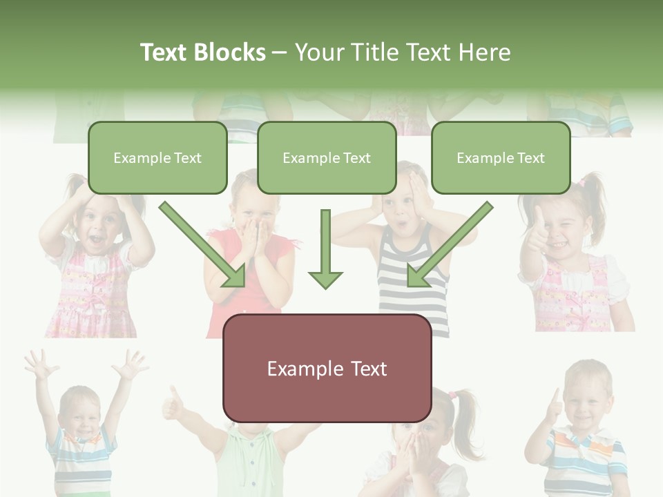 Girls Baby Emotions PowerPoint Template