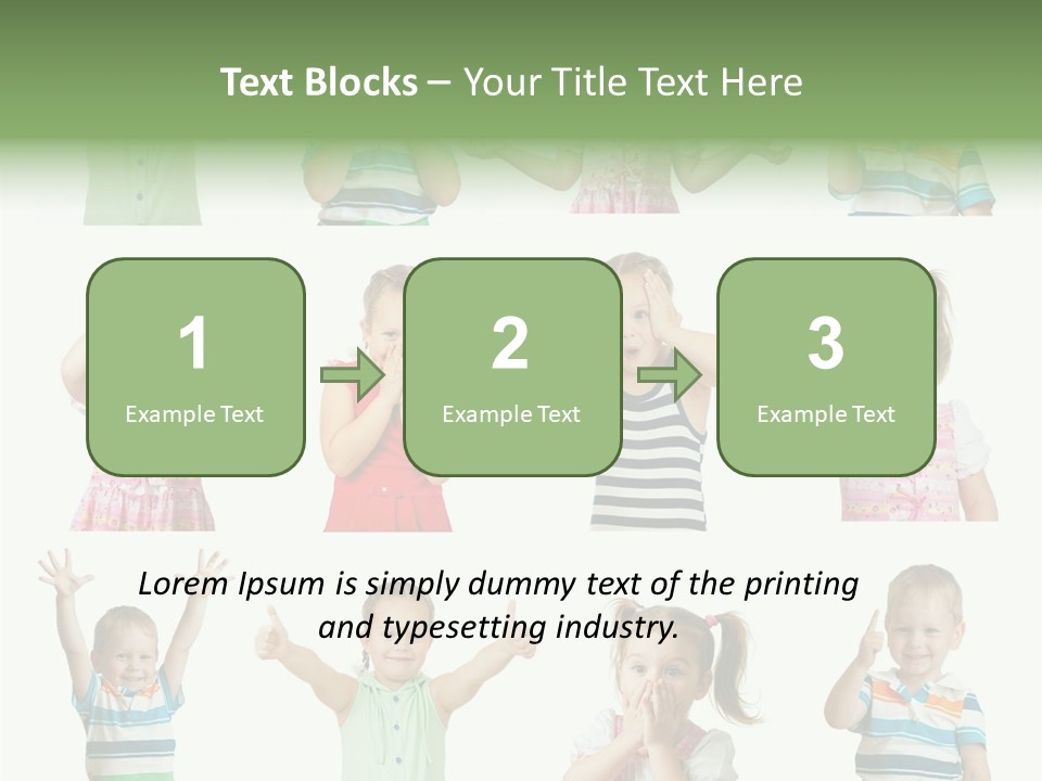 Girls Baby Emotions PowerPoint Template