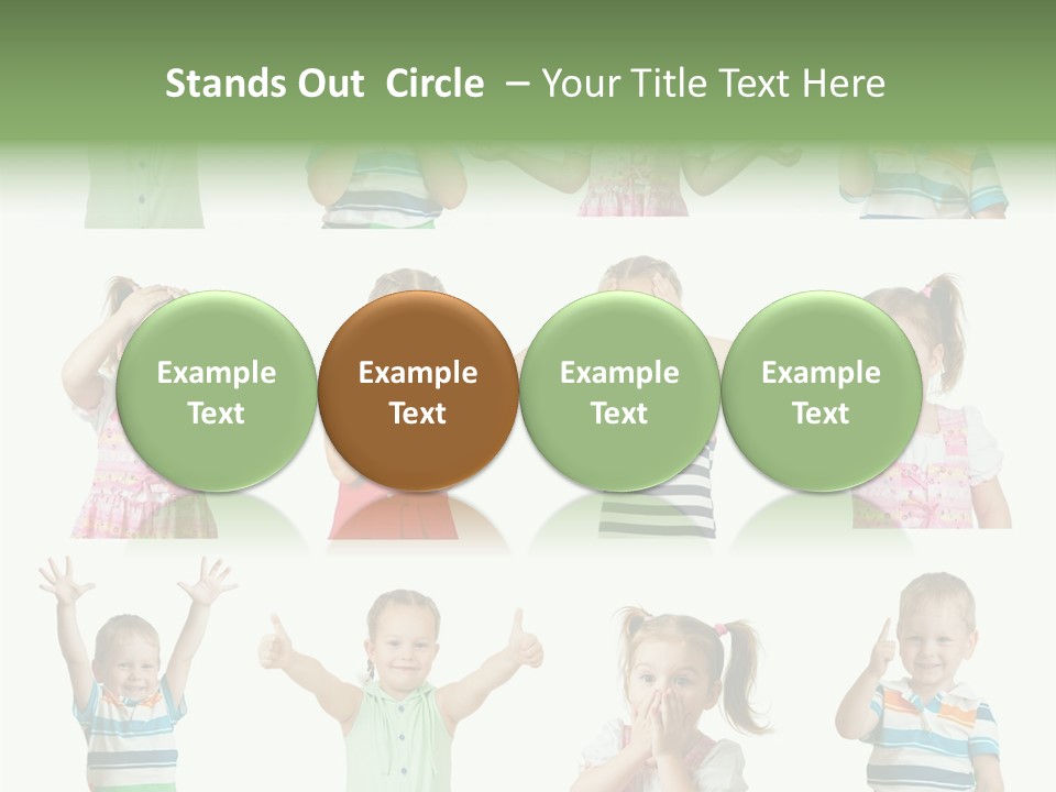 Girls Baby Emotions PowerPoint Template