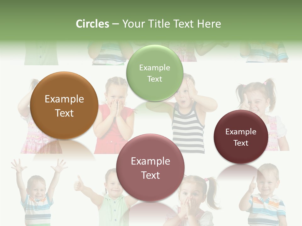 Girls Baby Emotions PowerPoint Template