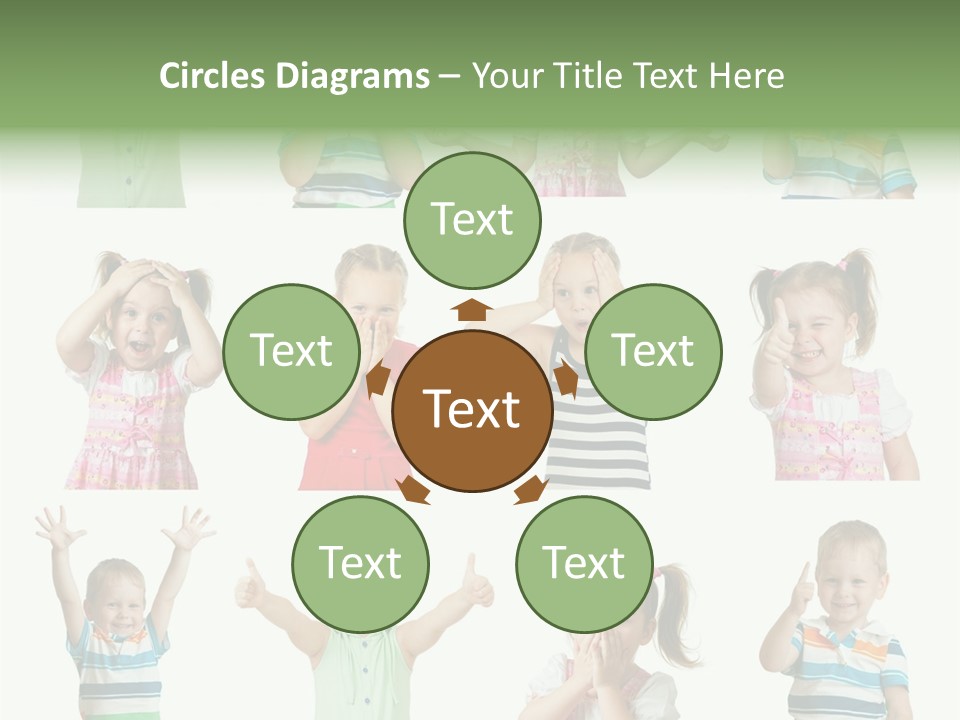 Girls Baby Emotions PowerPoint Template