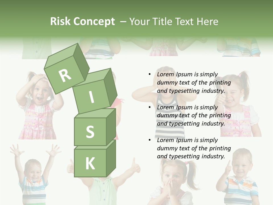 Girls Baby Emotions PowerPoint Template