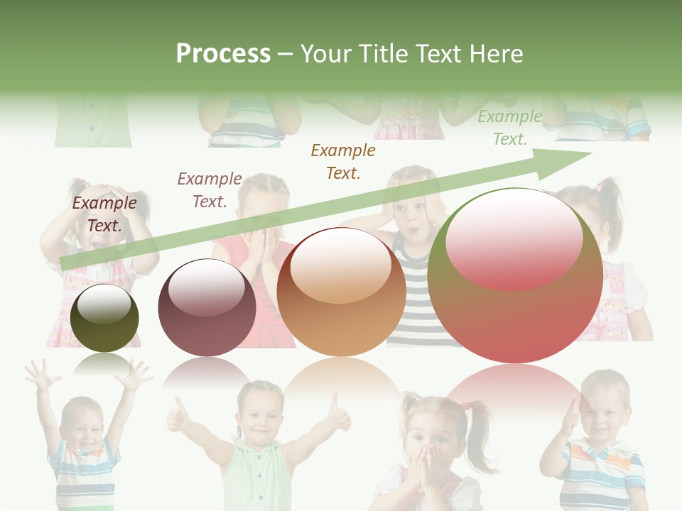 Girls Baby Emotions PowerPoint Template
