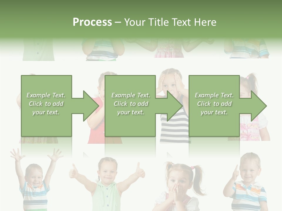 Girls Baby Emotions PowerPoint Template