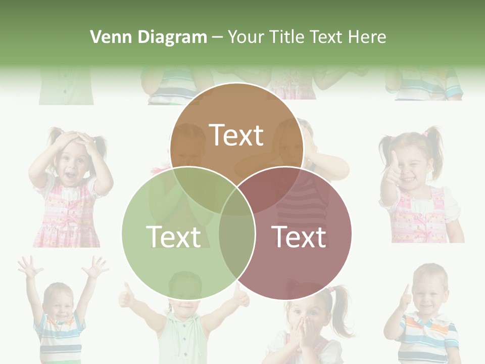 Girls Baby Emotions PowerPoint Template