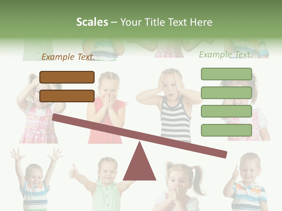 Girls Baby Emotions PowerPoint Template