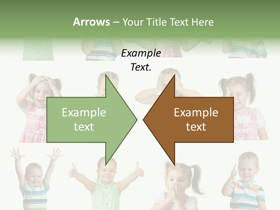 Girls Baby Emotions PowerPoint Template