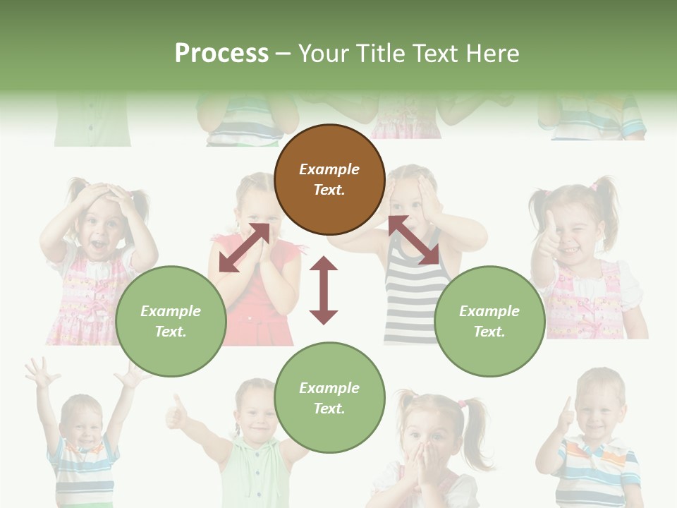 Girls Baby Emotions PowerPoint Template
