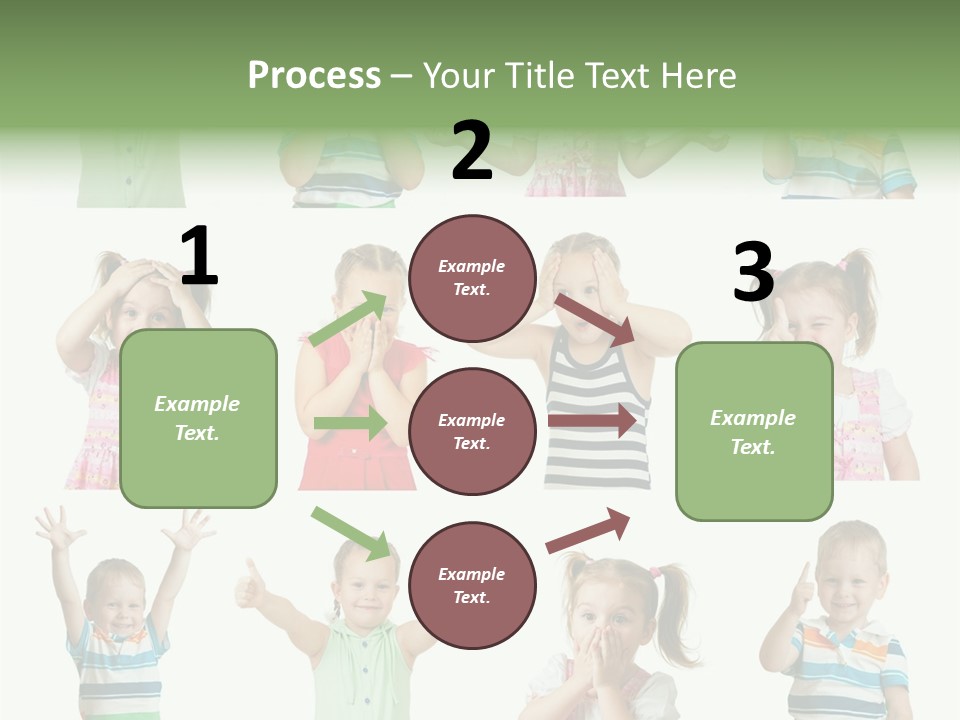 Girls Baby Emotions PowerPoint Template