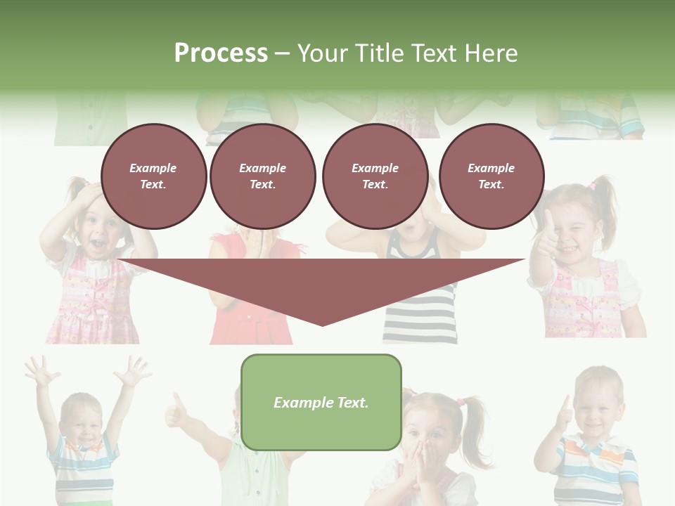 Girls Baby Emotions PowerPoint Template