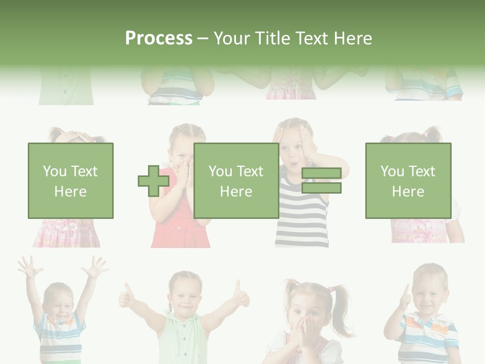 Girls Baby Emotions PowerPoint Template