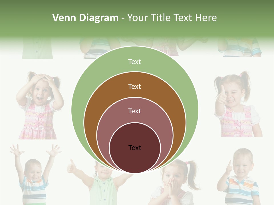 Girls Baby Emotions PowerPoint Template