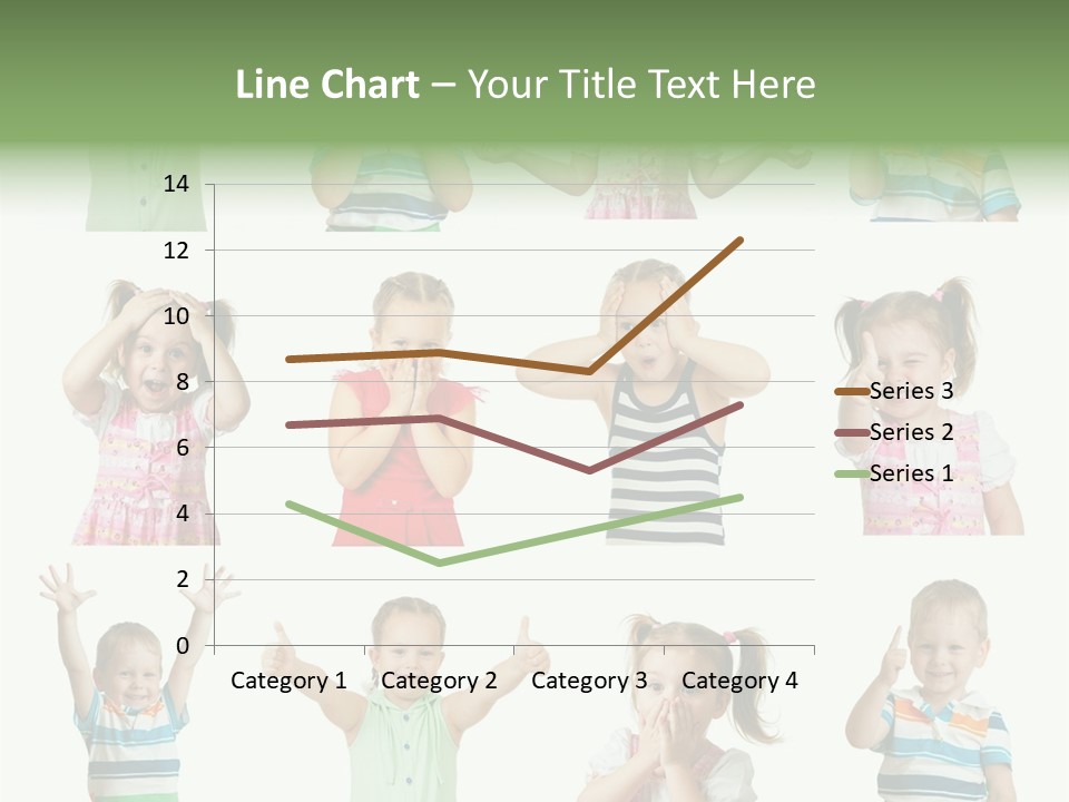 Girls Baby Emotions PowerPoint Template