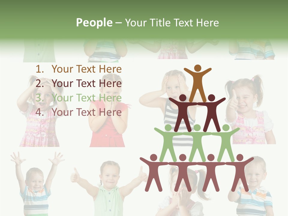 Girls Baby Emotions PowerPoint Template