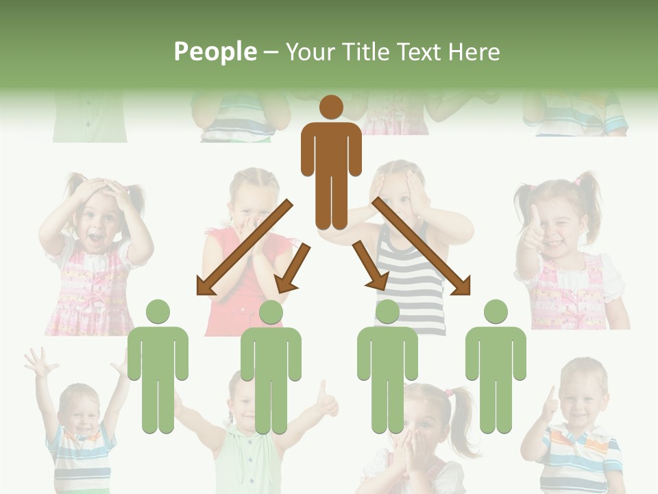 Girls Baby Emotions PowerPoint Template