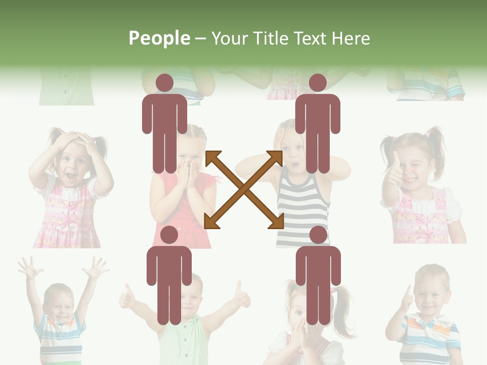 Girls Baby Emotions PowerPoint Template