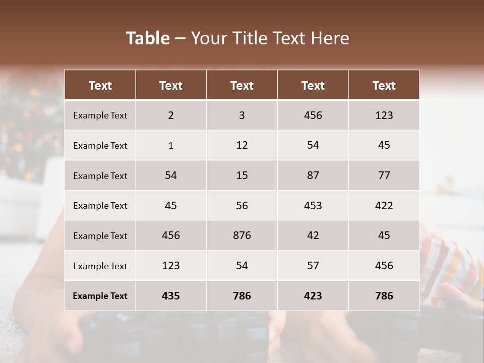 Sister Christmas Tree Household PowerPoint Template