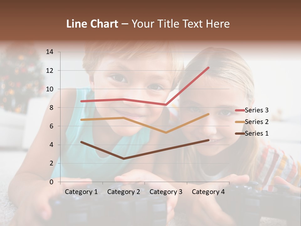 Sister Christmas Tree Household PowerPoint Template
