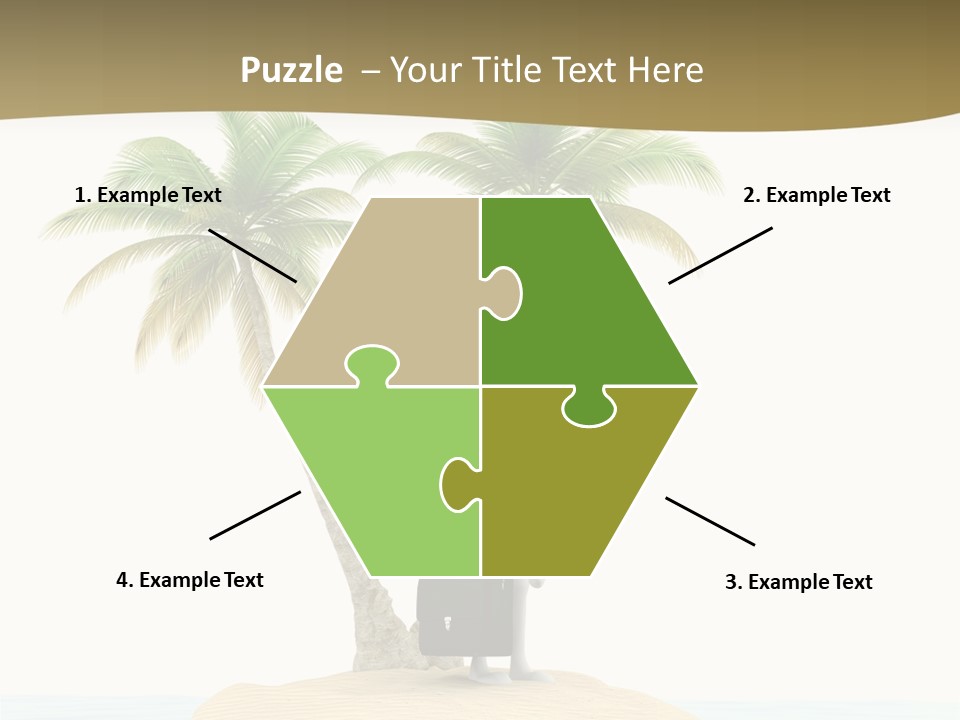 Cute Ocean Sun PowerPoint Template