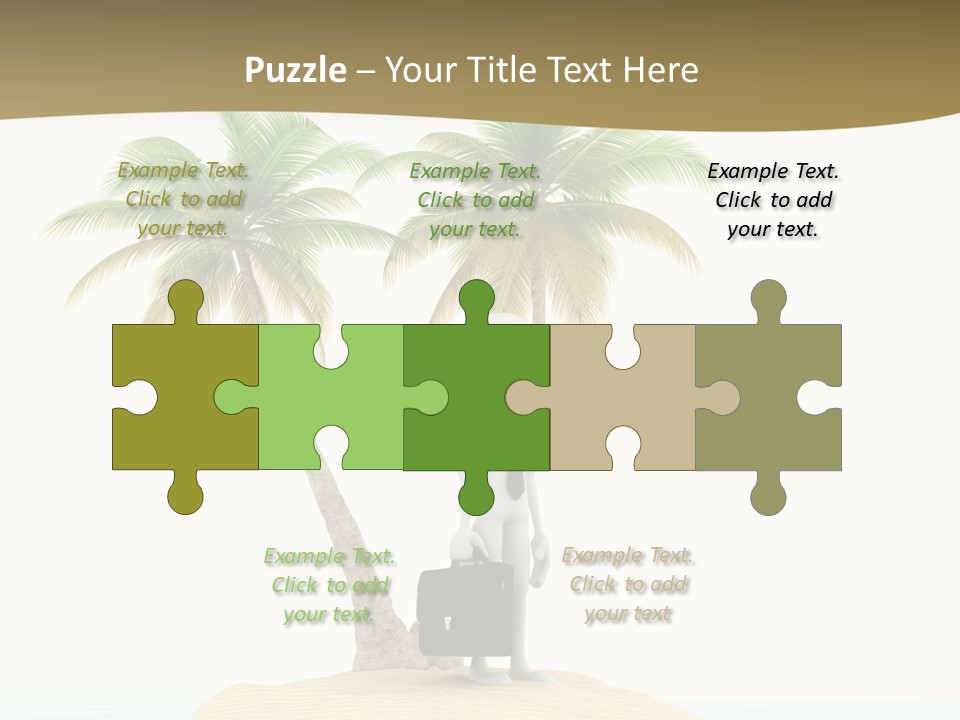 Cute Ocean Sun PowerPoint Template