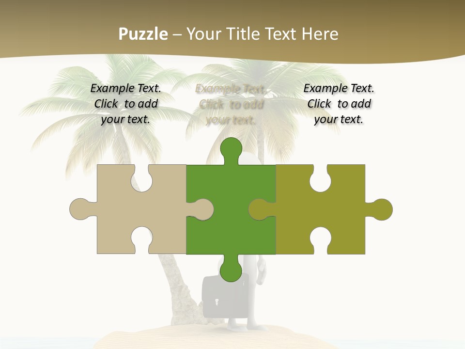 Cute Ocean Sun PowerPoint Template