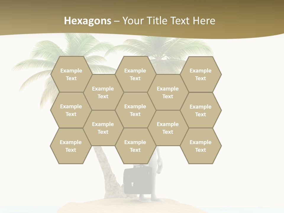 Cute Ocean Sun PowerPoint Template