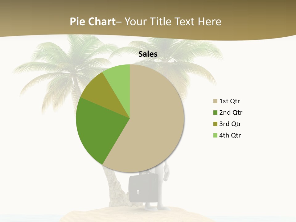 Cute Ocean Sun PowerPoint Template