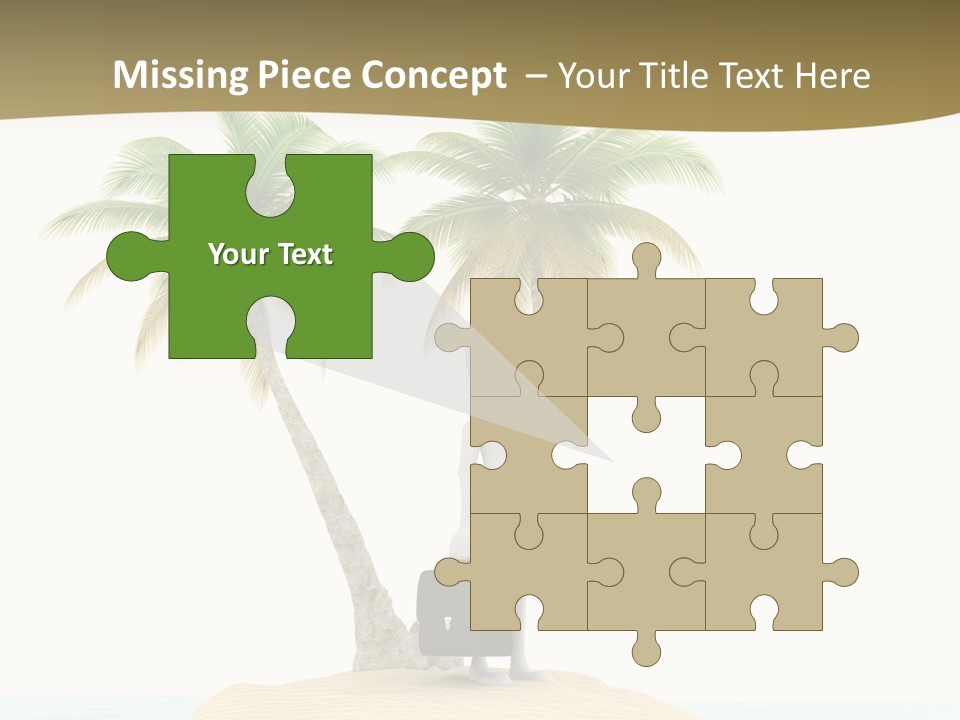 Cute Ocean Sun PowerPoint Template