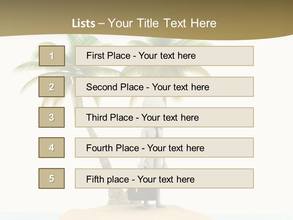 Cute Ocean Sun PowerPoint Template