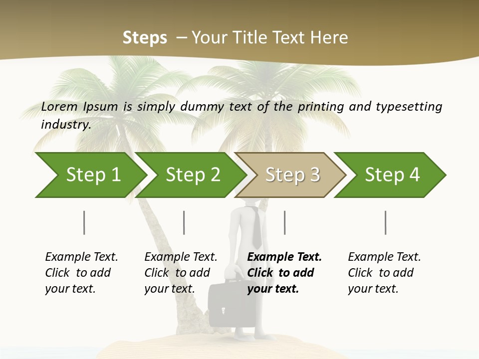 Cute Ocean Sun PowerPoint Template